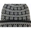 Unisex punto jacquard nieve impresión POM POM invierno gorro gorro de invierno (HW152)